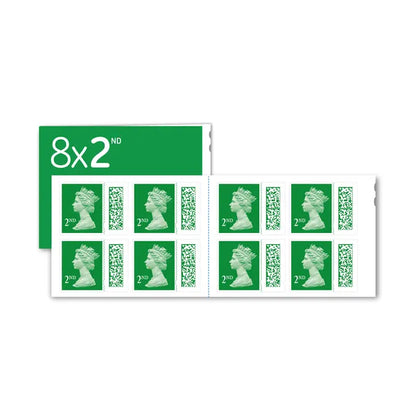 12 x 2nd Second Class Royal Mail Postage Stamps Holly Green New Barcoded